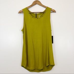 a.n.a. Olive Green Studded Tank Top Size L NWT